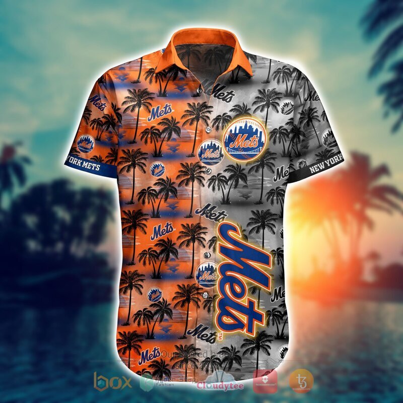 New York Mets Style MLB Hawaiian shirt, Short 2
