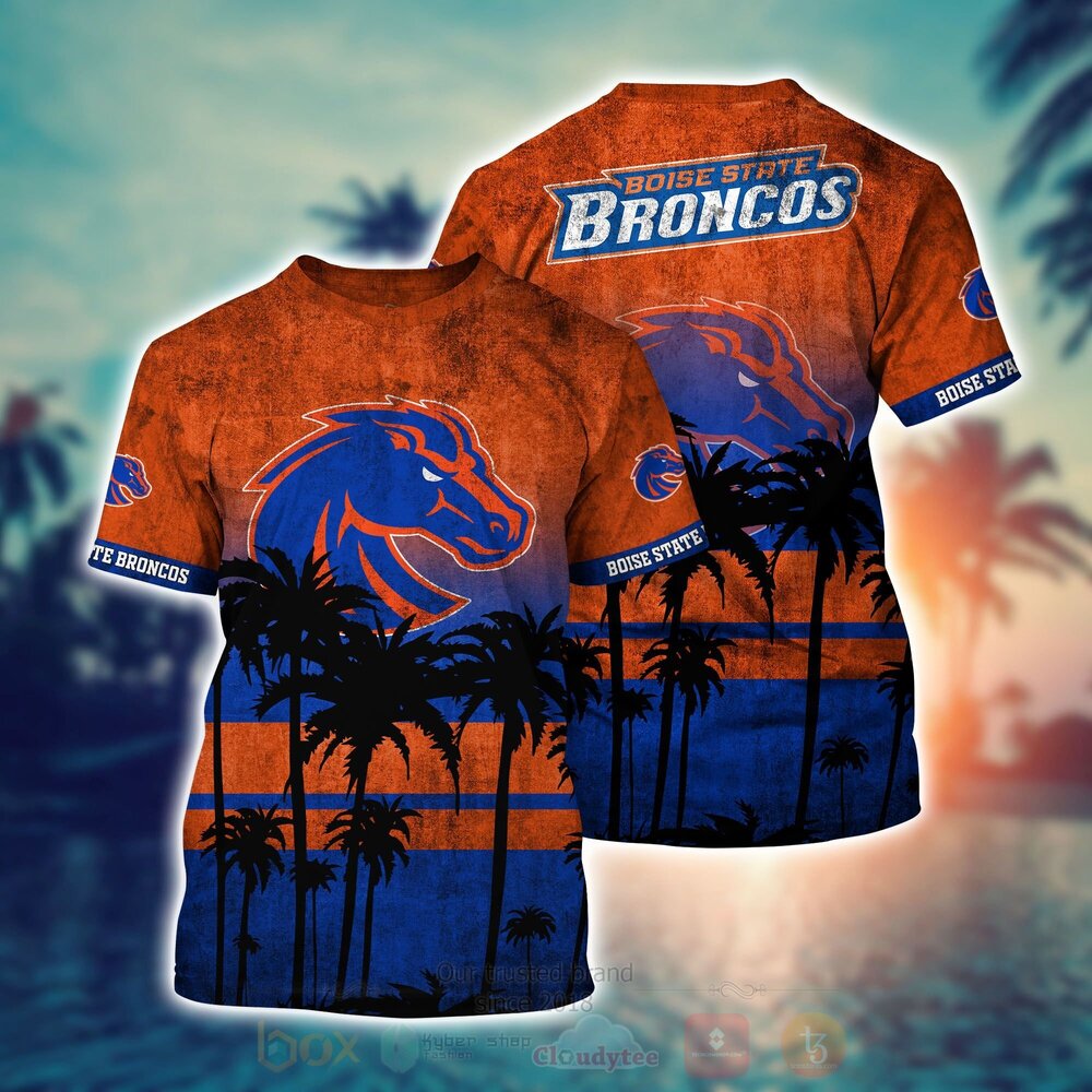 TOP NCAA Boise State Broncos football Short Sleeve Hawaiian Shirt, Short 2