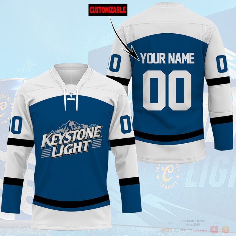 BEST Keystone Light Custom name and number Hockey Jersey 3