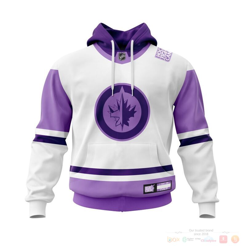 HOT NHL Winnipeg Jets Fights Cancer custom name and number shirt, hoodie 17