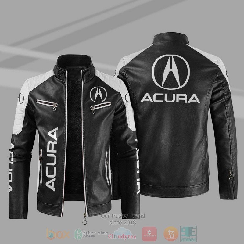 BEST Acura Block PU Leather Jacket 44