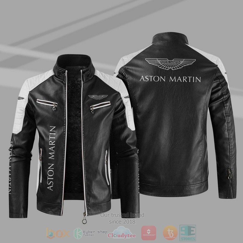 BEST Aston Martin Block PU Leather Jacket 10