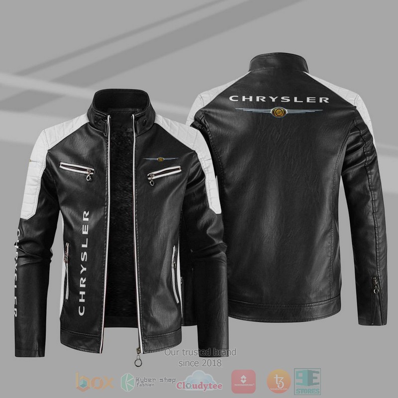 BEST Chrysler Block PU Leather Jacket 11