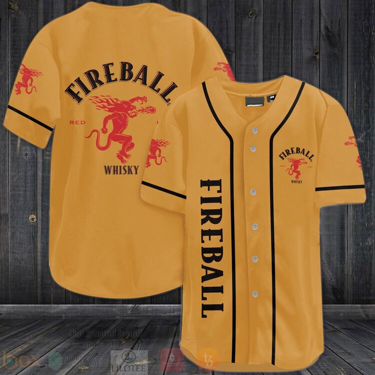 BEST Fireball Cinnamon Whisky Baseball shirt 2