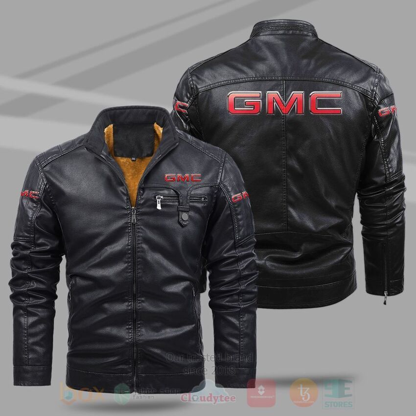 TOP GMC Fleece 2D Leather Pu Jacket 9