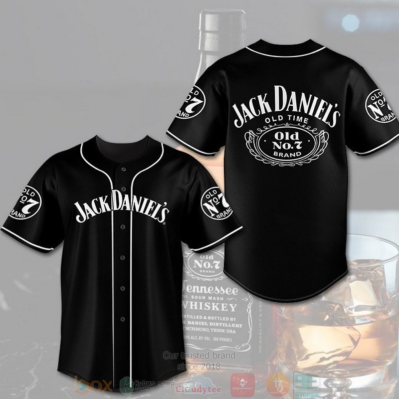 BEST Jack Daniel's Old No 7 Tennessee Whiskey black Baseball shirt 2
