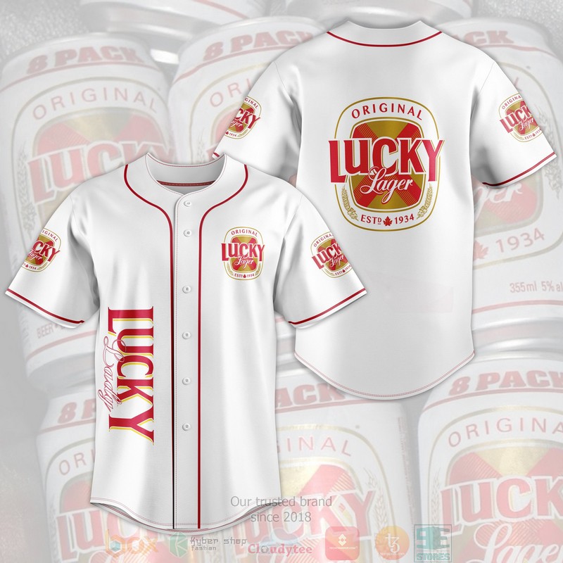 BEST Lucky Lager Baseball shirt 3