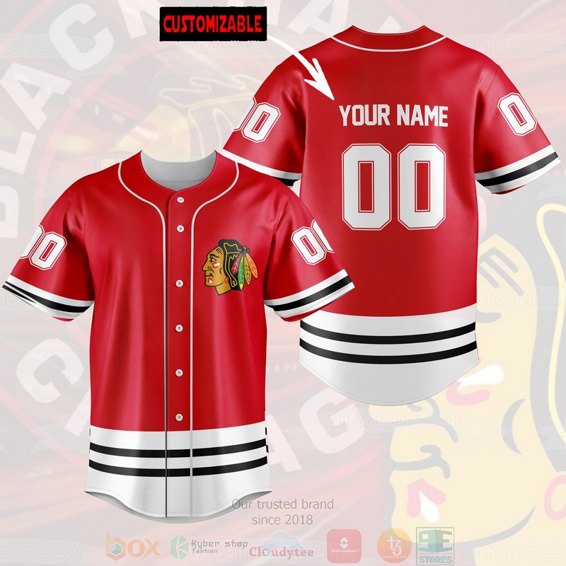 BEST Personalized Chicago Blackhawks custom Baseball shirt 3