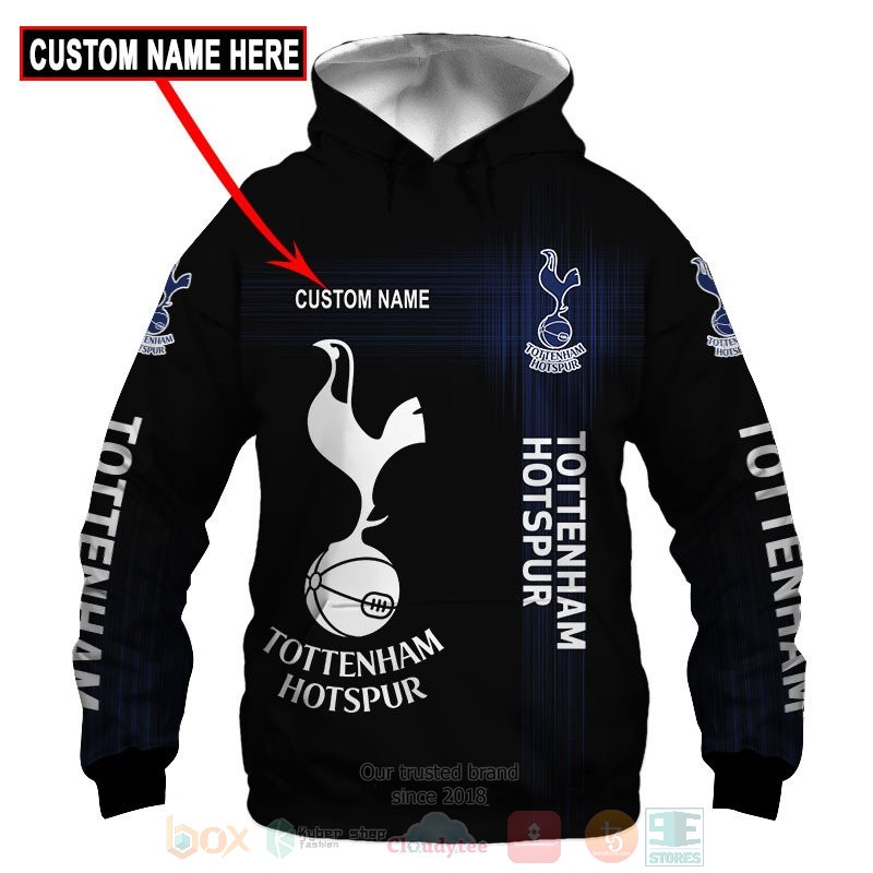 BEST Personalized Tottenham Hotspur black custom All Over Print 3D shirt, hoodie 48