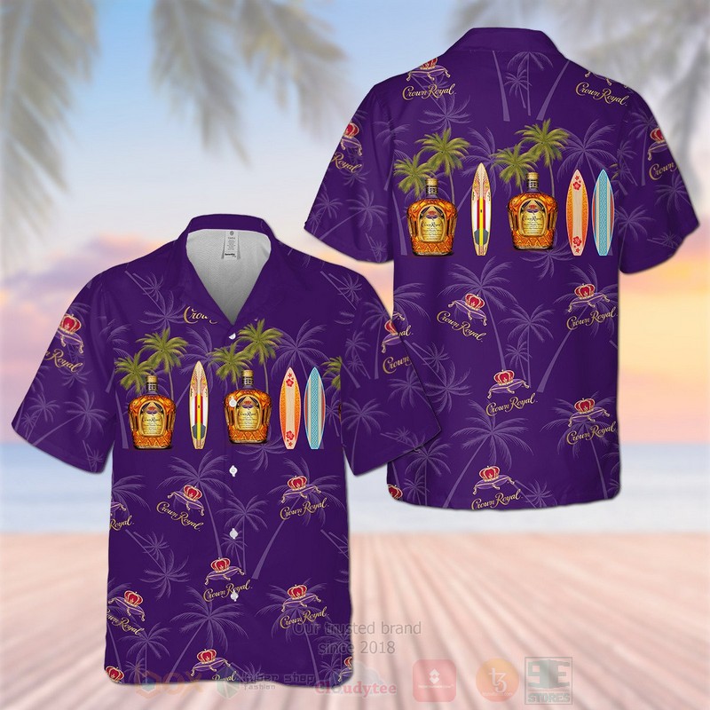 TOP Crown Royal Purple Coconut Tropical Shirt 2