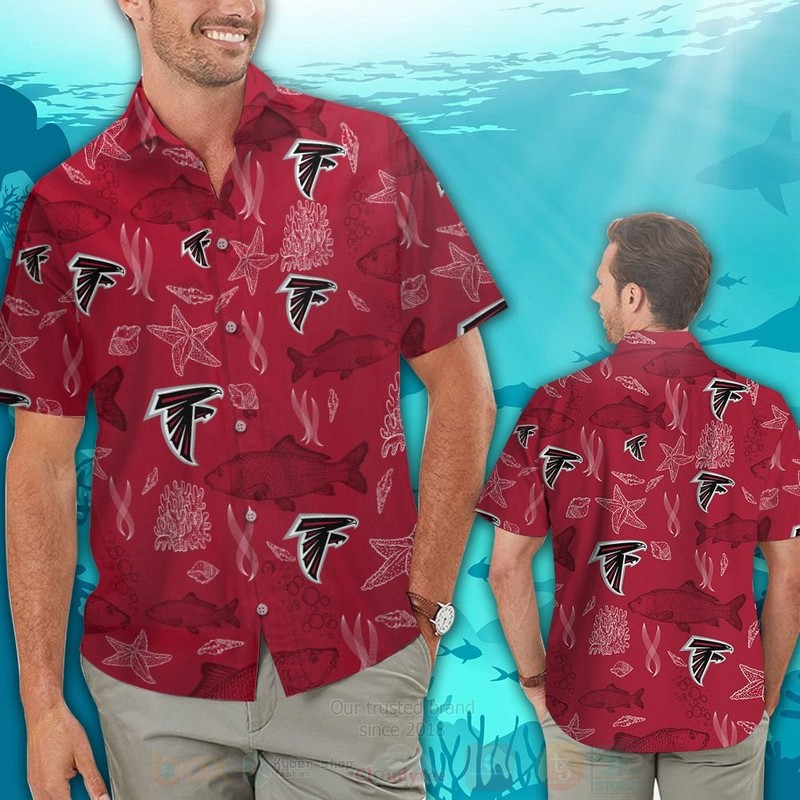 TOP NFL Atlanta Falcons Starfish Tropical Shirt, Short 12