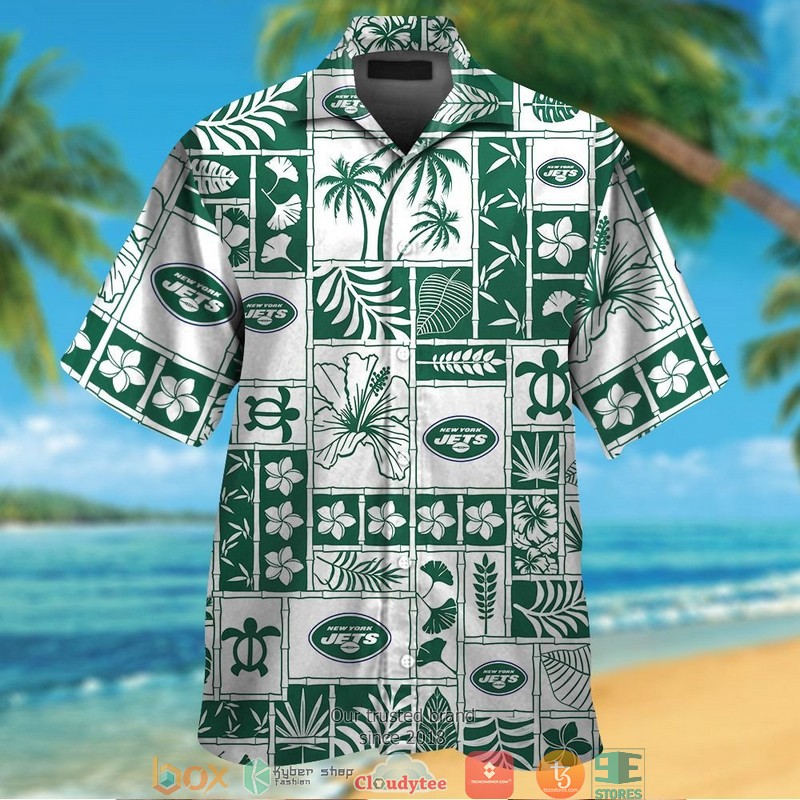 BEST NFL NEW York Jets Hibiscus leaf ocean pattern Hawaii Set 12