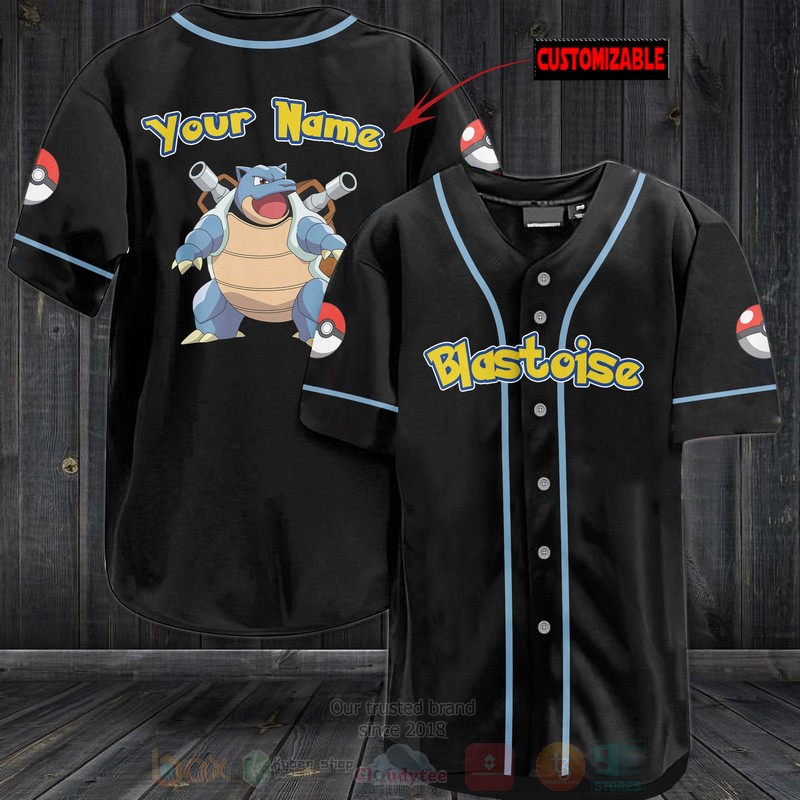 TOP Pokemon Blastoise Personalized Baseball-Shirt 3