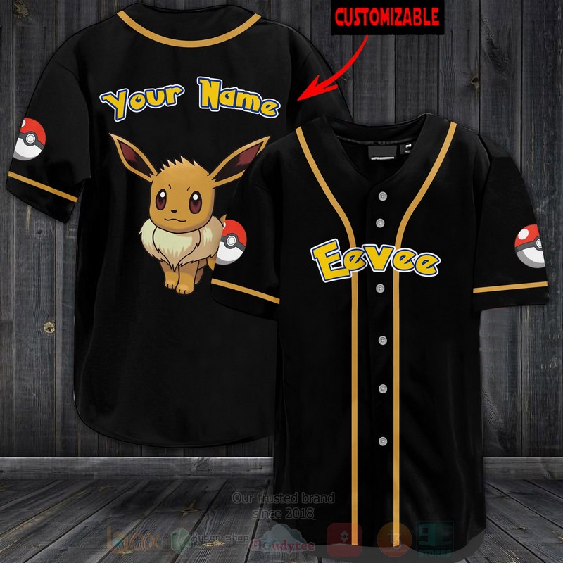 TOP Pokemon Eevee Personalized Baseball-Shirt 2