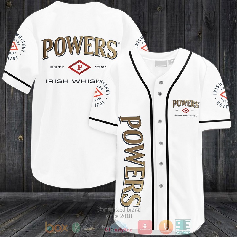 NEW Powers Irish Whiskey Baseball shirt 3