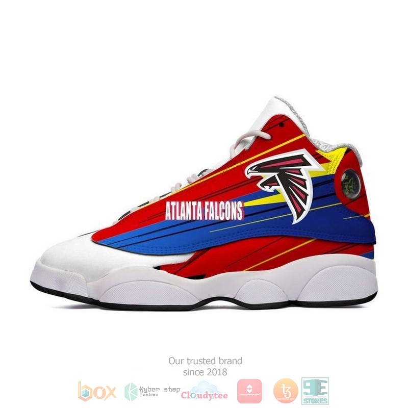 HOT Atlanta Falcons NFL colorful logo Air Jordan 13 sneakers 2