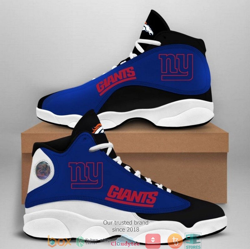 BEST New York Giants NFL big logo Football Team Air Jordan 13 Sneaker 3