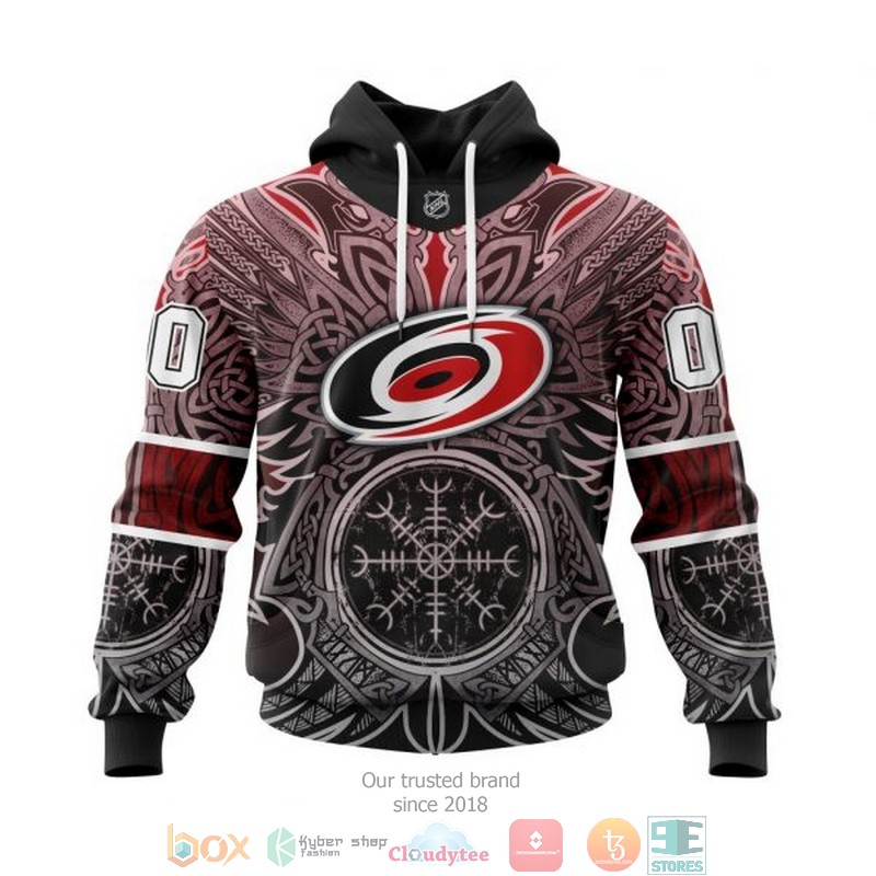 HOT Carolina Hurricanes NHL Norse Viking Symbols custom Personalized 3D shirt, hoodie 1