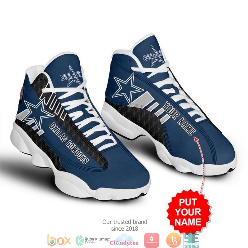 BEST Dallas Cowboys Football NFL big logo 29 Personalized Air Jordan 13 Sneaker 6