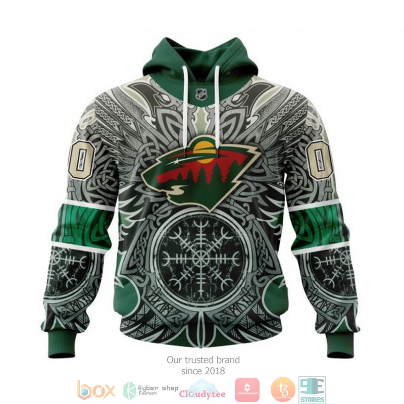 HOT Minnesota Wild NHL Norse Viking Symbols custom Personalized 3D shirt, hoodie 1