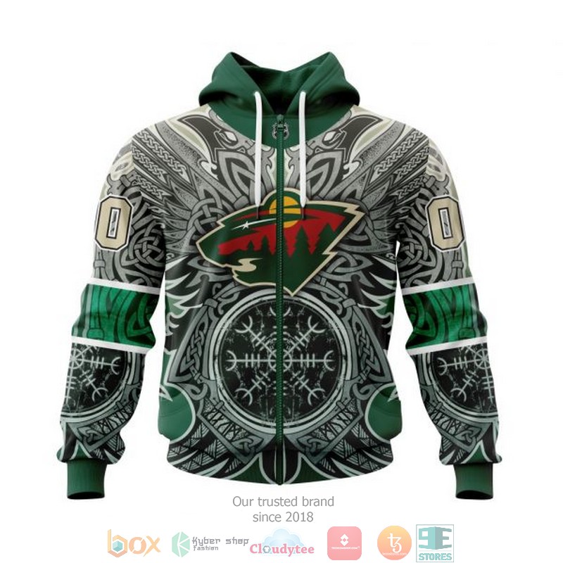 HOT Minnesota Wild NHL Norse Viking Symbols custom Personalized 3D shirt, hoodie 10