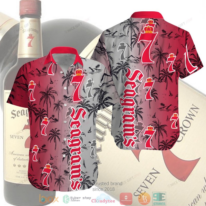 Seagram's Coconut 3D Hawaiian Shirt Shirt 1