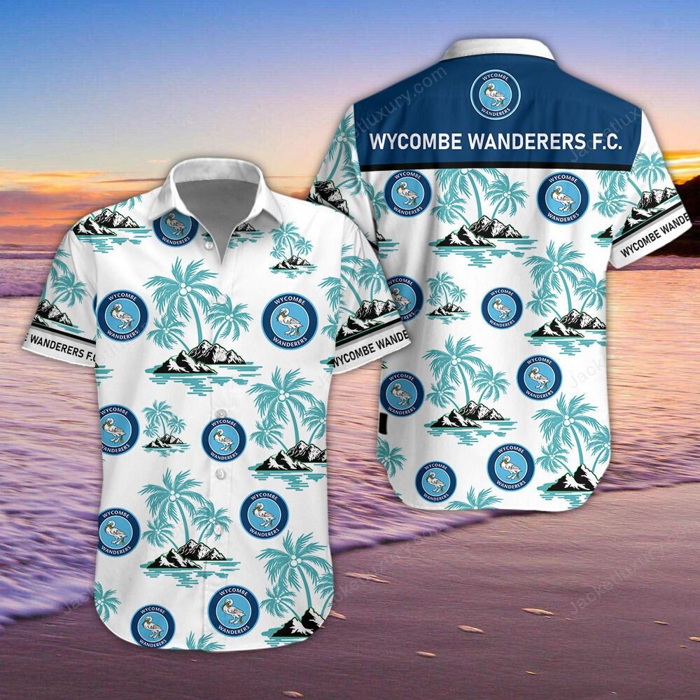 Wycombe Wanderers 3D Hawaiian Shirt, Shorts 4