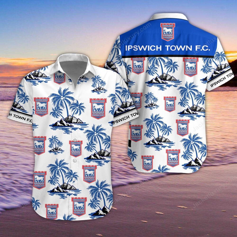 Ipswich Town 3D Hawaiian Shirt, Shorts 5