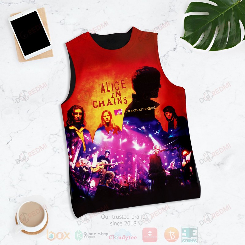 HOT Alice In Chains MTV Unplugged 3D Tank Top 6