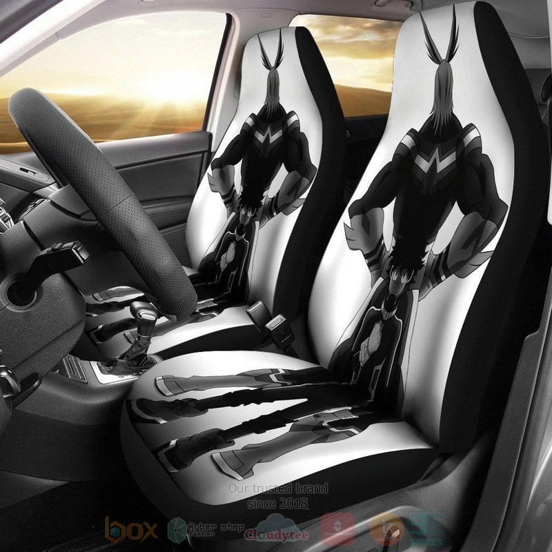 HOT All Might My Hero Academia Anime Black And White Car Seat Cover 6