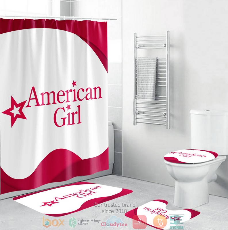 BEST American Girl showercurtain bathroom sets 3
