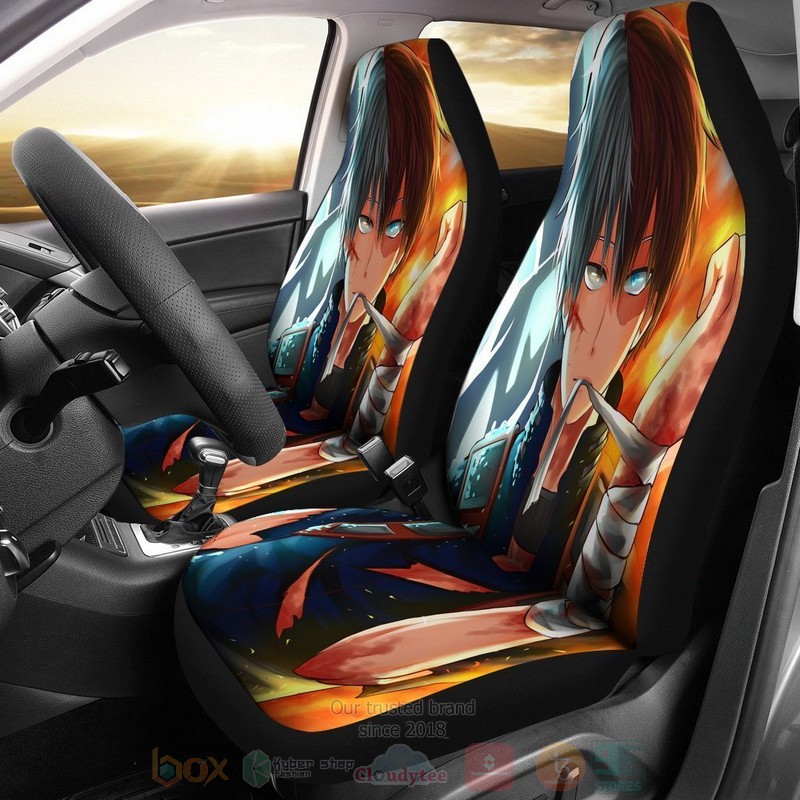 HOT Anime Shouto Todoroki Boku No Hero Academia Car Seat Cover 9
