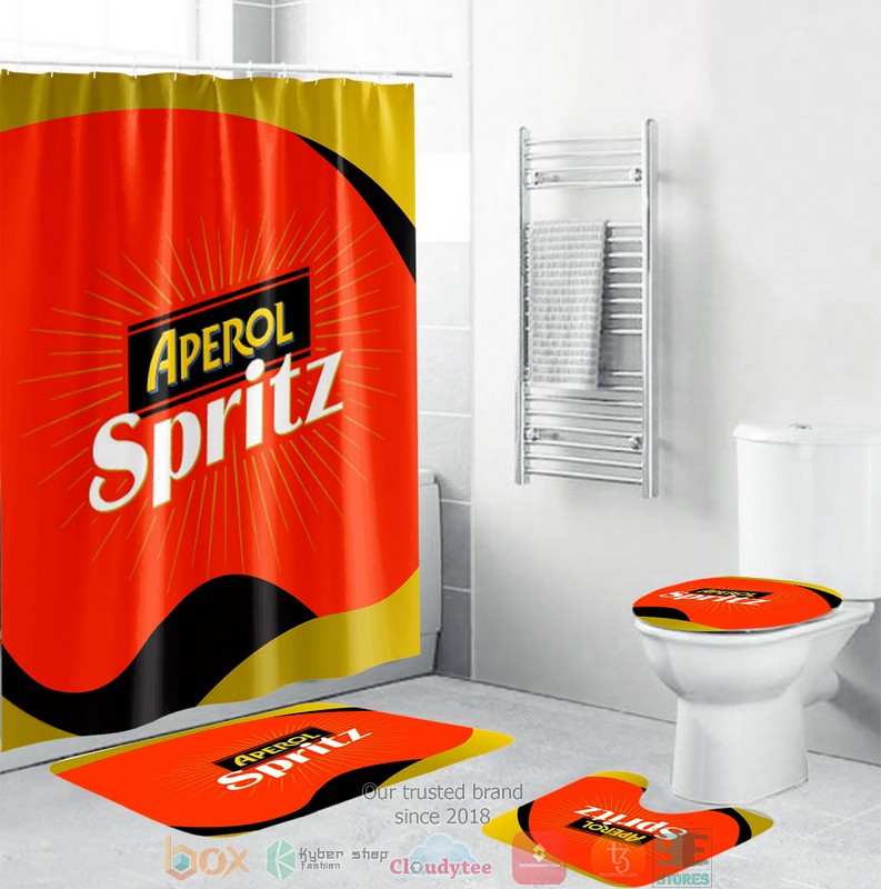 BEST Aperol Spritz showercurtain bathroom sets 3