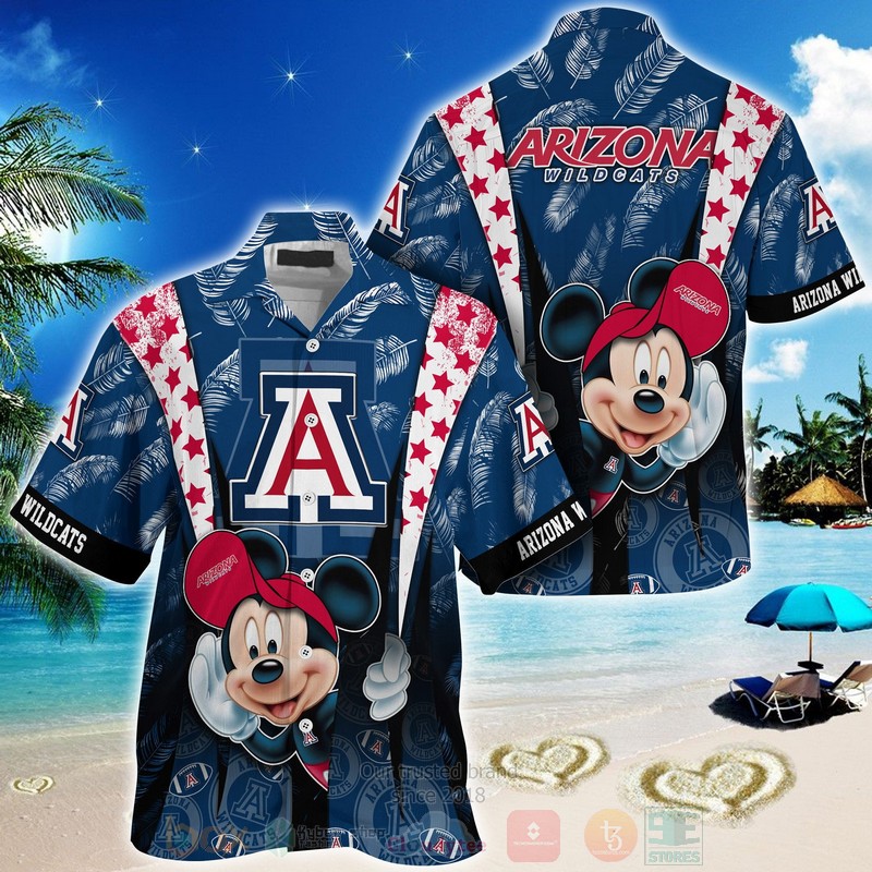 HOT Arizona Wildcats Mickey Mouse 3D Tropical Shirt 2