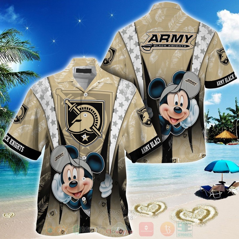 HOT Army Black Knights Mickey Mouse 3D Tropical Shirt 3