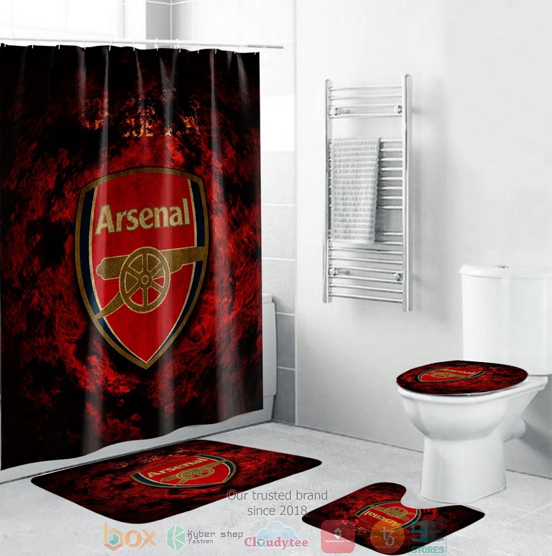 BEST Arsenal Shower Curtain Set 2