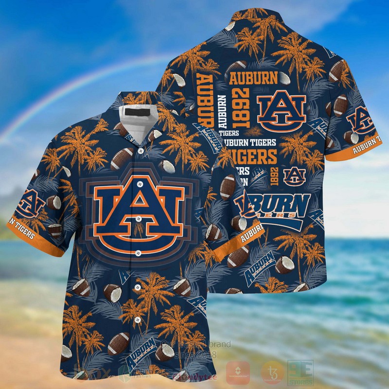 HOT Auburn Tigers Team 3D Tropical Shirt 2