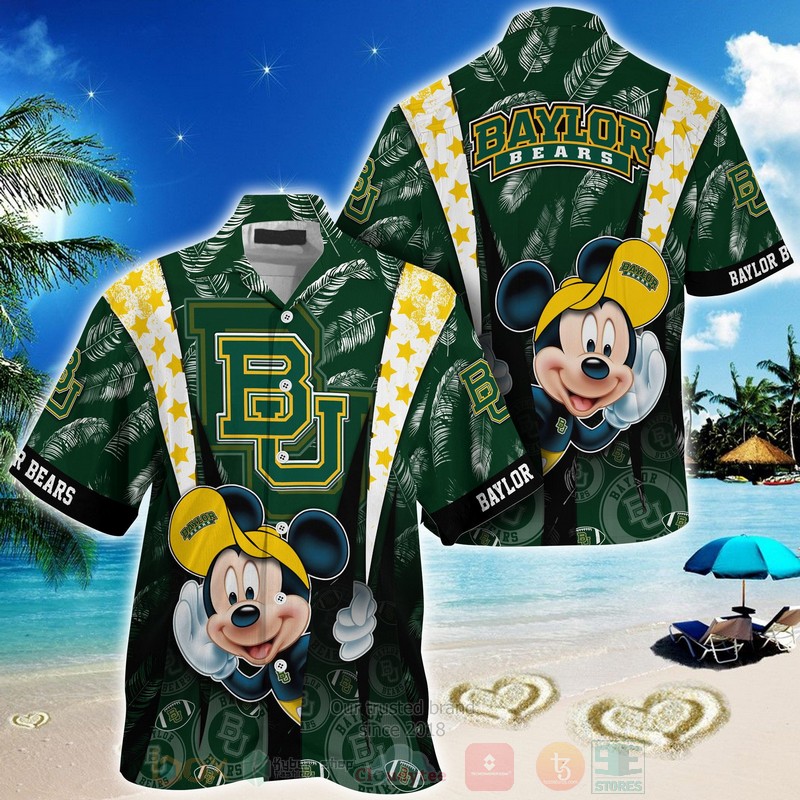 HOT Baylor Bears Mickey Mouse 3D Tropical Shirt 2