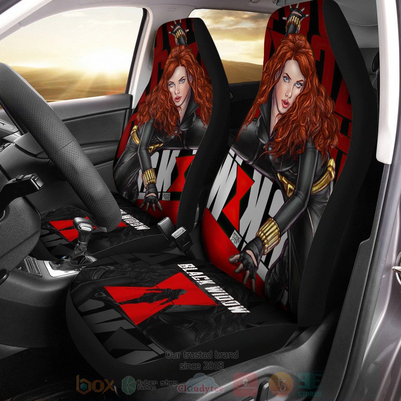 HOT Black Widow Marvel Car Seat Cover 1