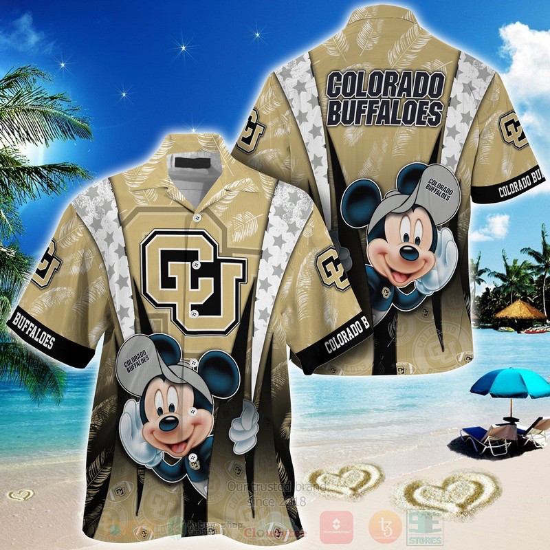 HOT Colorado Buffaloes Mickey Mouse 3D Tropical Shirt 3