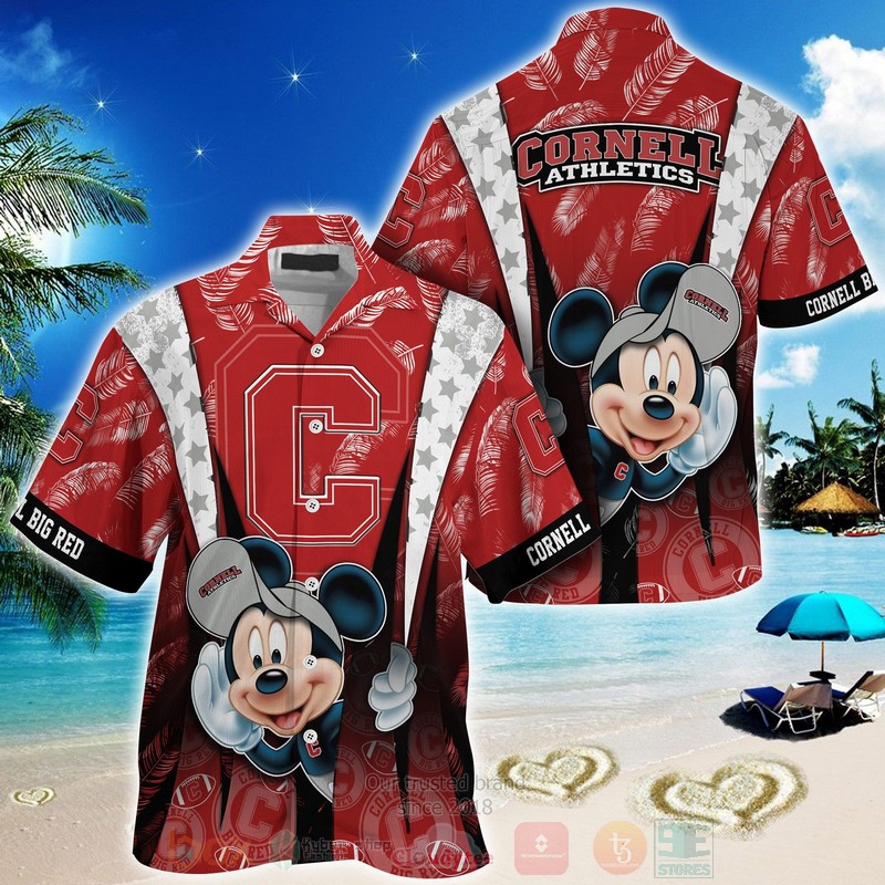 HOT Cornell Big Red Mickey Mouse 3D Tropical Shirt 2