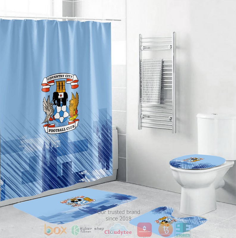 BEST Coventry City Shower Curtain Set 2