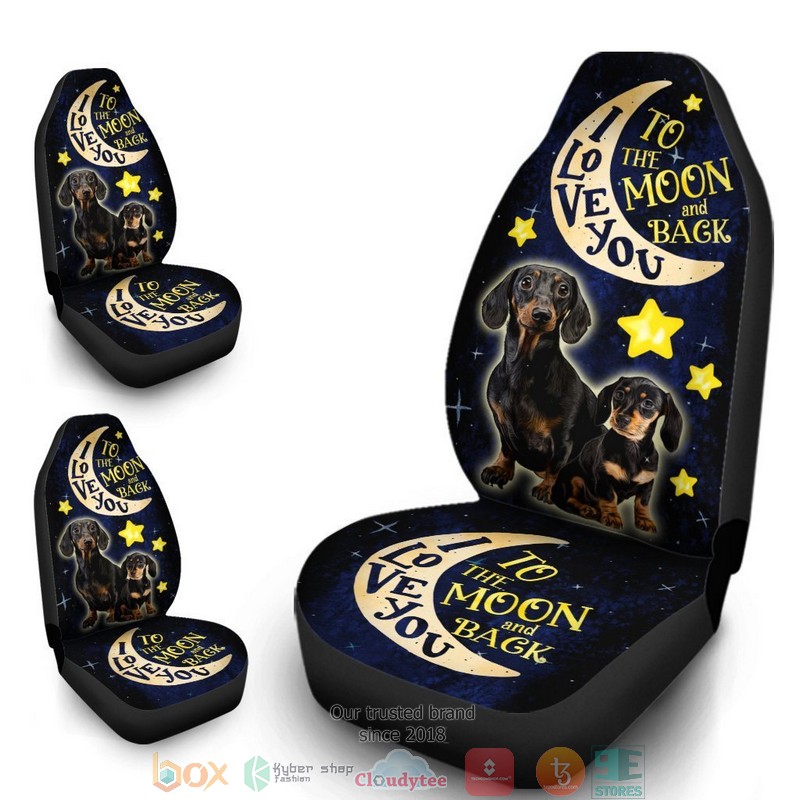 BEST Cute Dachshund Dachshund Dog Car Seat Cover 7