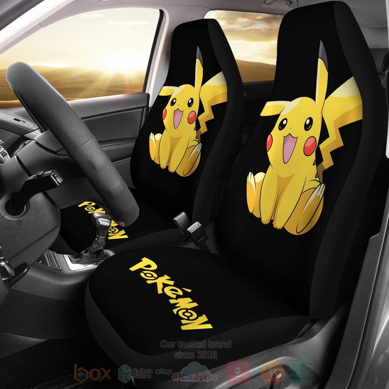 HOT Cute Pikachu Pokemon Anime Car Seat Cover 10
