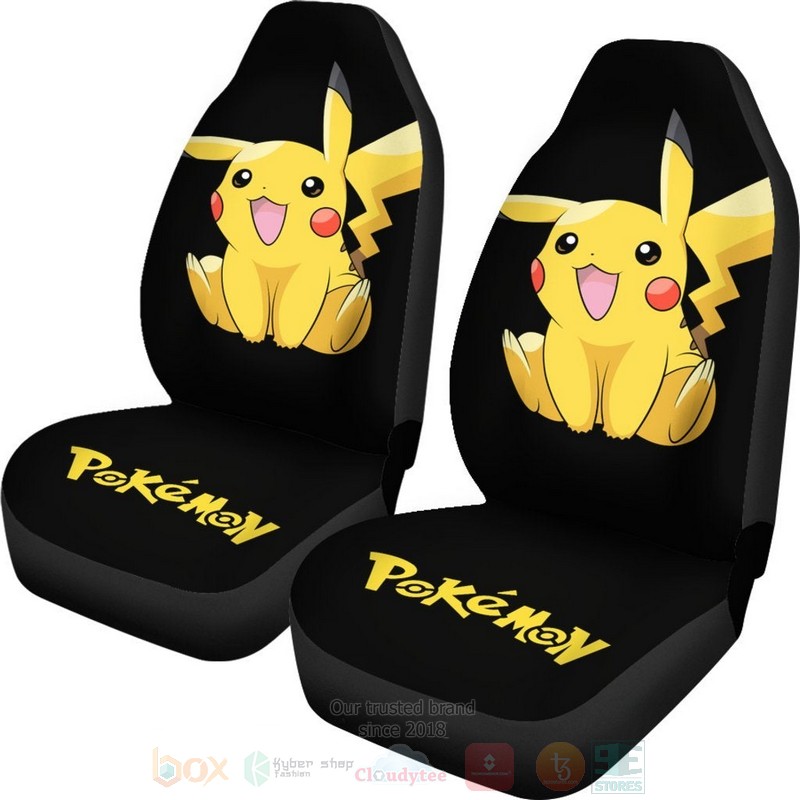 HOT Cute Pikachu Pokemon Anime Car Seat Cover 14