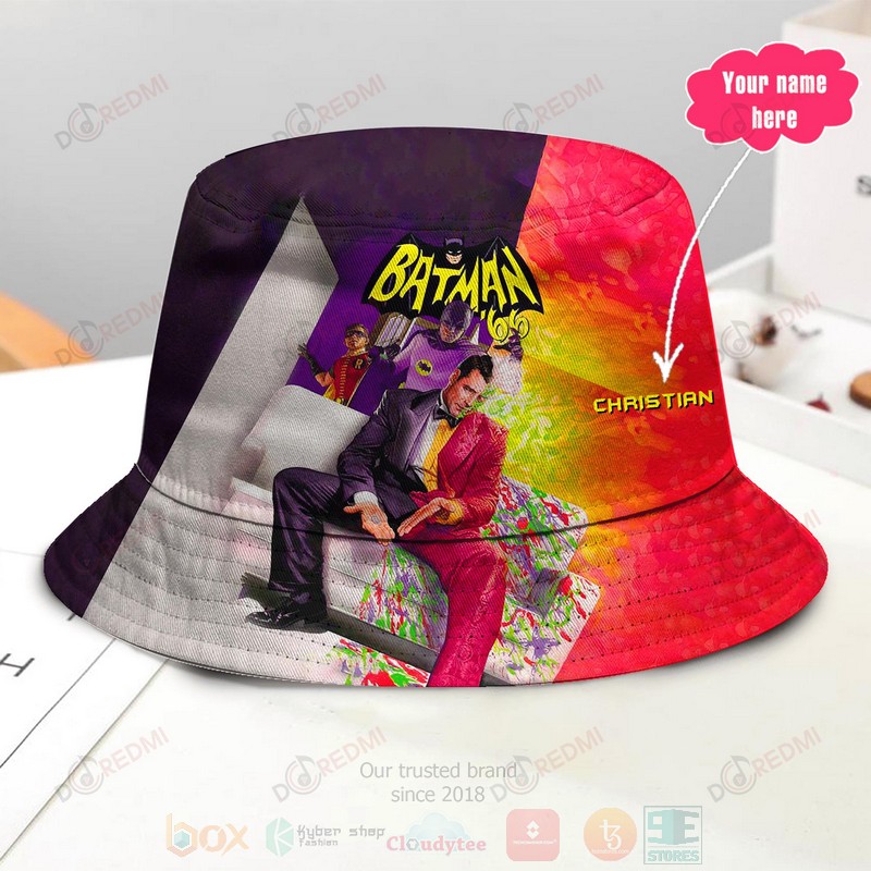 HOT DC Comics Batman 66 Movies Custom Name Bucket Cap Hat 3