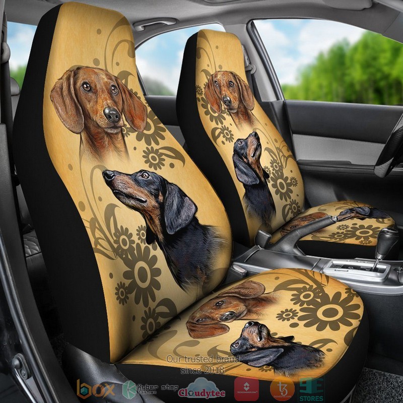 BEST Dachshund Vintage Dog Car Seat Cover 6