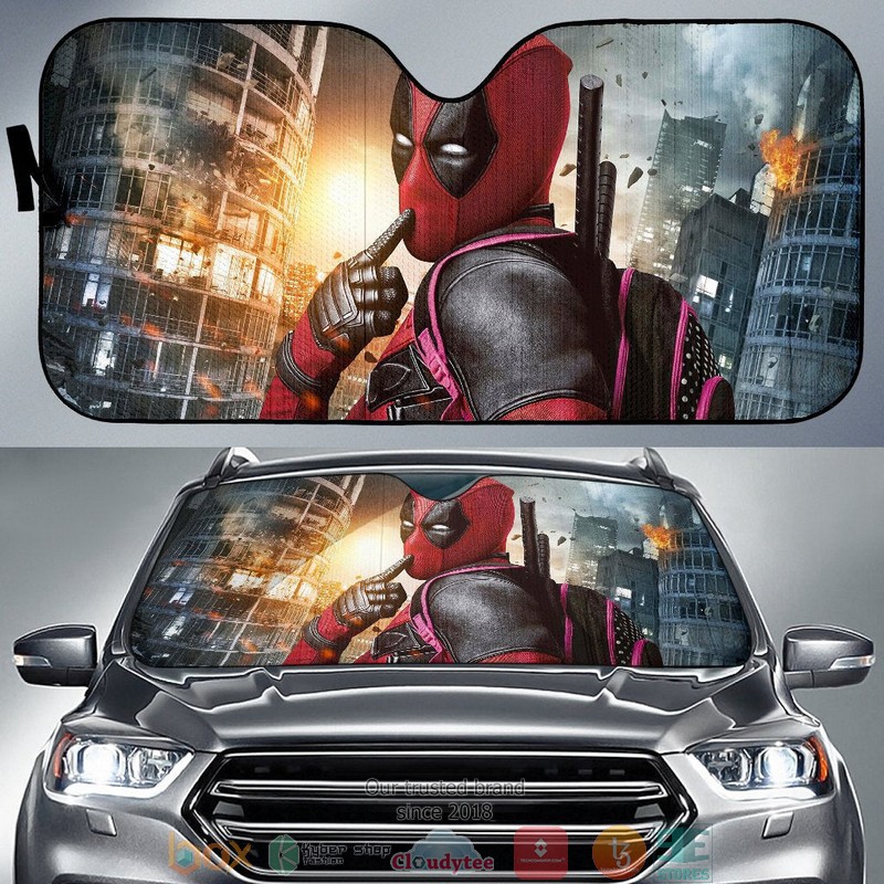 BEST Deadpool Funny Movie 3D Car Sunshades 6
