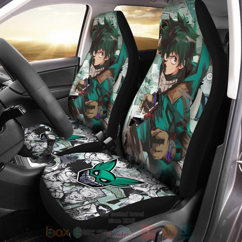 HOT Deku Manga Anime My Hero Academia Green Car Seat Cover 9