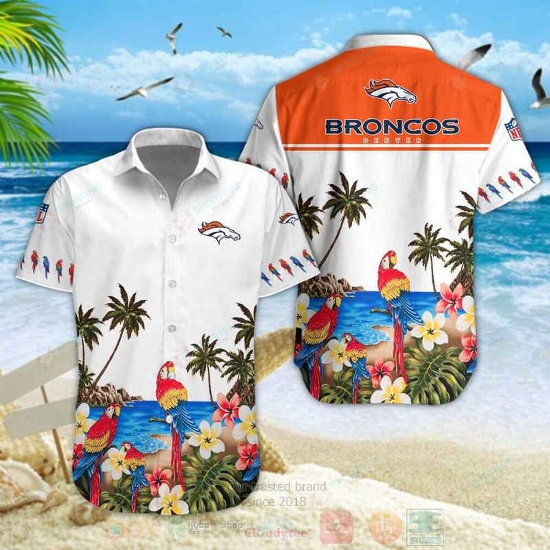 STYLE Denver Broncos NFL Parrot Short Sleeve Hawaii Shirt 2